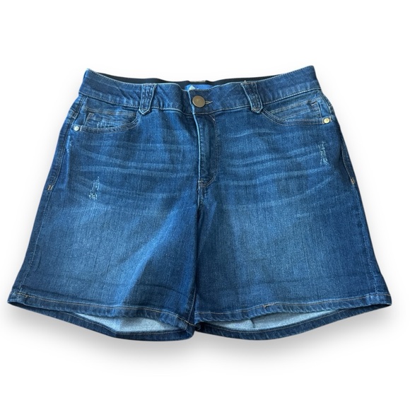 Democracy “Ab” Solution Denim Jean Shorts  Casual Stretch B812Q4OC Women’s Sz 12 - Picture 1 of 11